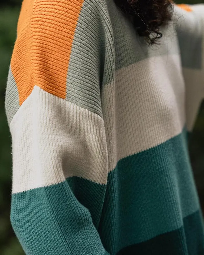 Passenger Tops Moments Oversized Organic Knitted Jumper Multi Stripe Multi Stripe 8211 Women