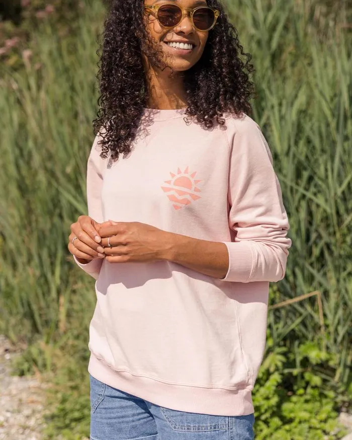 Passenger Tops Mystic Recycled Cotton Sweatshirt Peach Whip Peach Whip 8211 Women