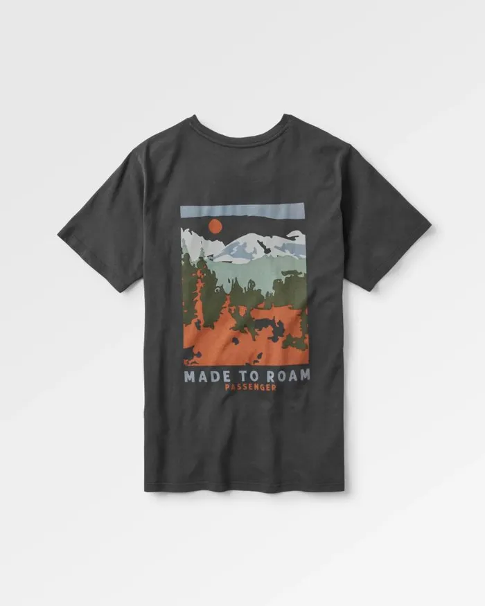 Passenger Tops Open Road Recycled Cotton TShirt Black Black 8211 Men