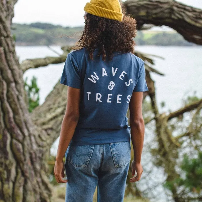 Passenger Tops Penida Recycled Cotton TShirt Dark Denim Dark Denim 8211 Women Passenger Tops Penida Recycled Cotton TShirt Dark Denim Dark Denim 8211 Women