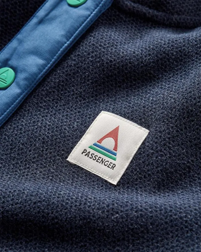 Passenger Tops Snowdrop Pullover Recycled Polartec Fleece Lilac Deep Navy Lilac Deep Navy 8211 Women