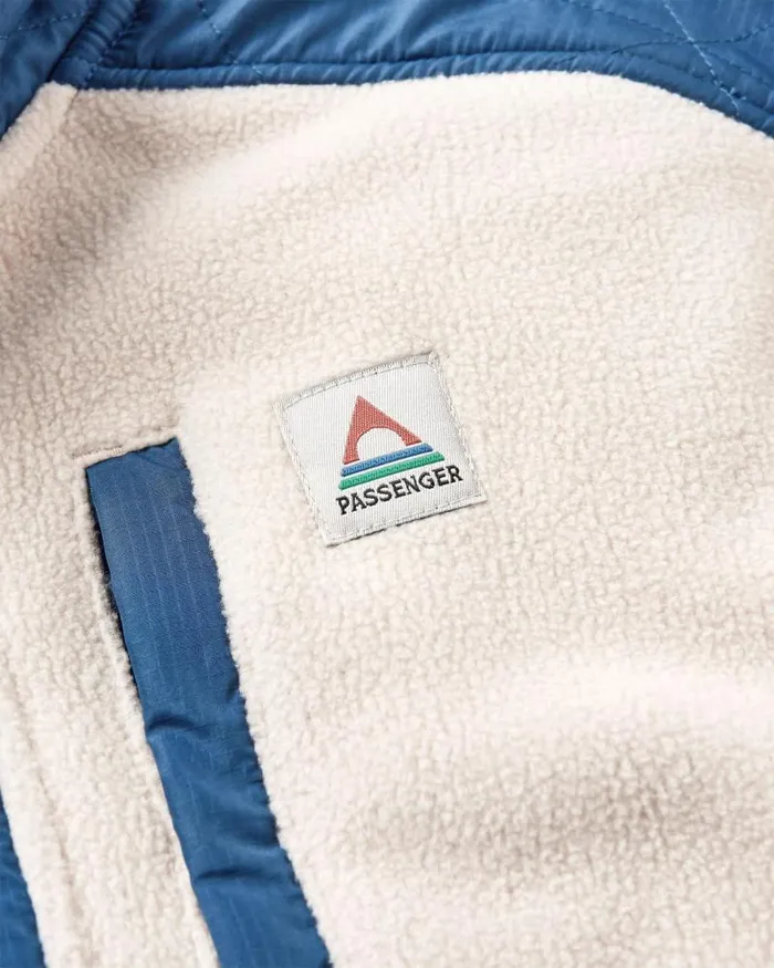 Passenger Tops Solace Recycled SherpaLined Polar Fleece Vintage White Vintage White 8211 Men