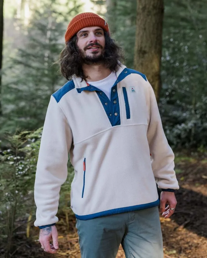 Passenger Tops Solace Recycled SherpaLined Polar Fleece Vintage White Vintage White 8211 Men