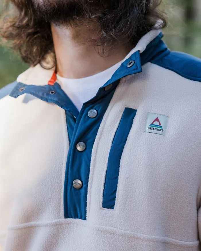 Passenger Tops Solace Recycled SherpaLined Polar Fleece Vintage White Vintage White 8211 Men