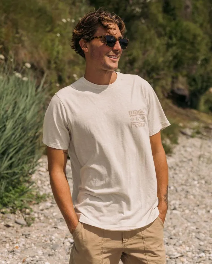 Passenger Tops Sunrise Recycled Cotton TShirt Milky Marl Milky Marl 8211 Men