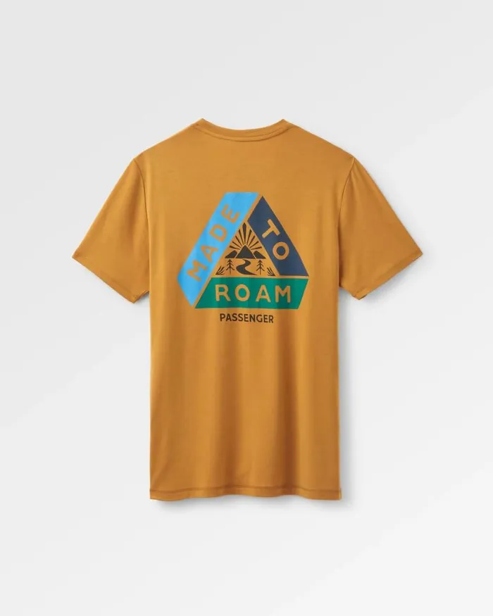 Passenger Tops Trail Active Recycled Tshirt Dusty Ochre Dusty Ochre 8211 Men