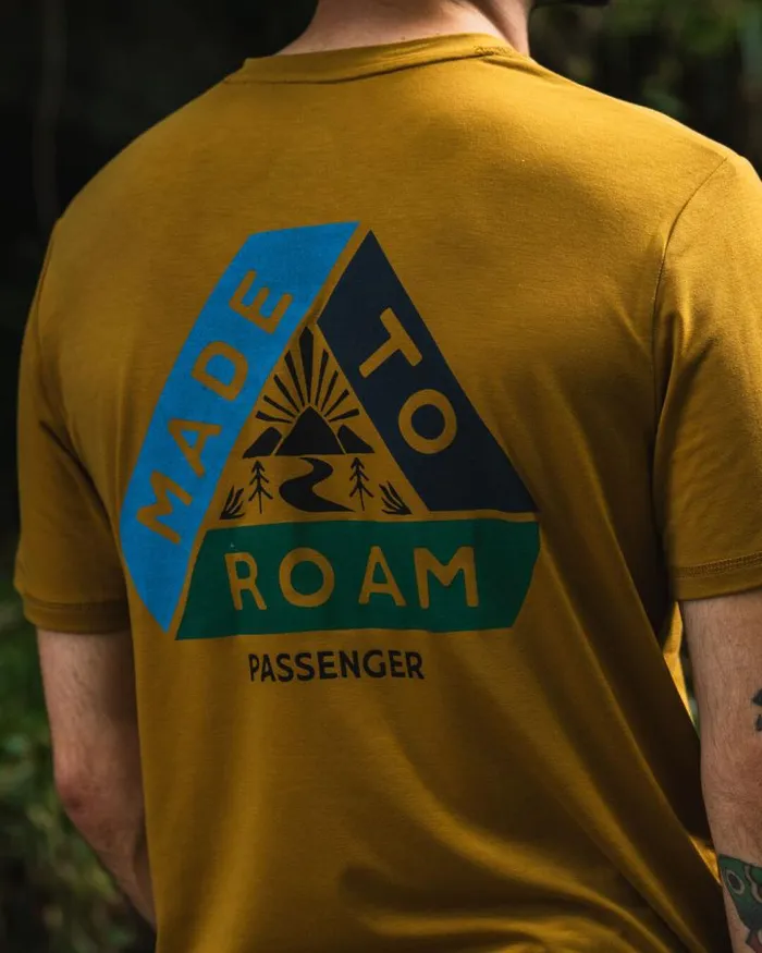 Passenger Tops Trail Active Recycled Tshirt Dusty Ochre Dusty Ochre 8211 Men