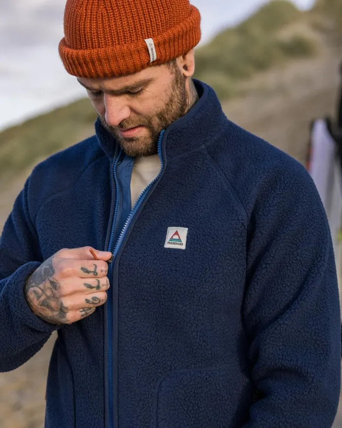 Passenger Tops Tripper 20 Full Zip Recycled Sherpa Fleece Rich Navy Rich Navy 8211 Men