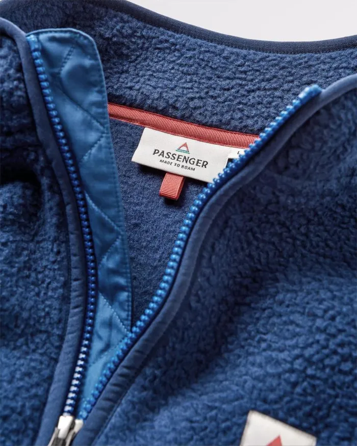 Passenger Tops Tripper 20 Full Zip Recycled Sherpa Fleece Rich Navy Rich Navy 8211 Men