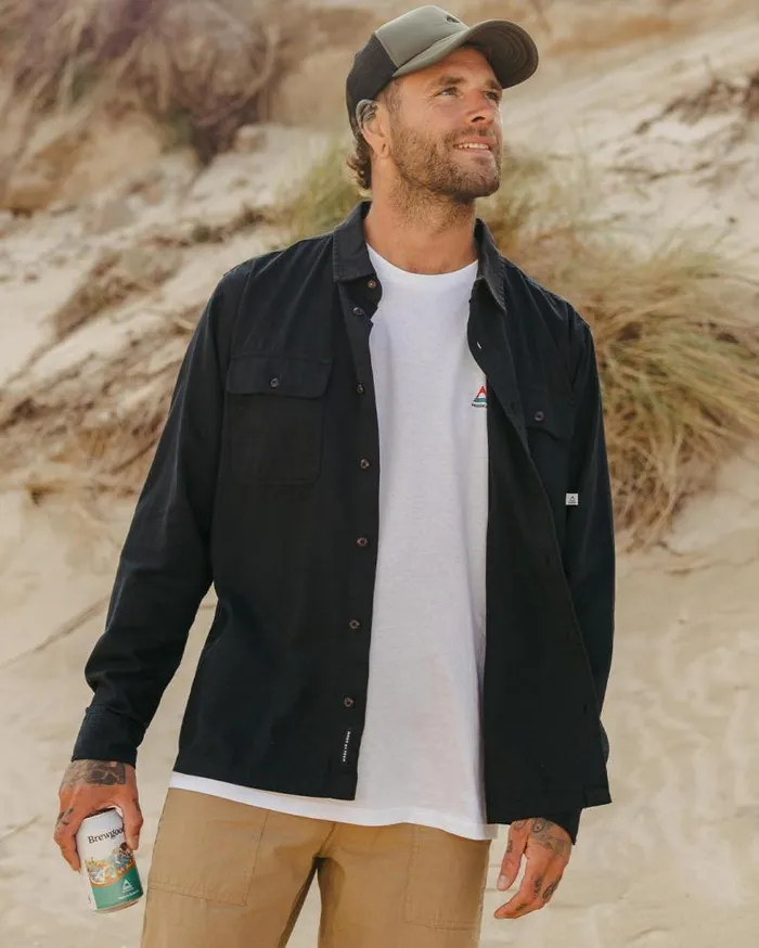 Passenger Tops Vision Organic Cotton Shirt Black Black 8211 Men
