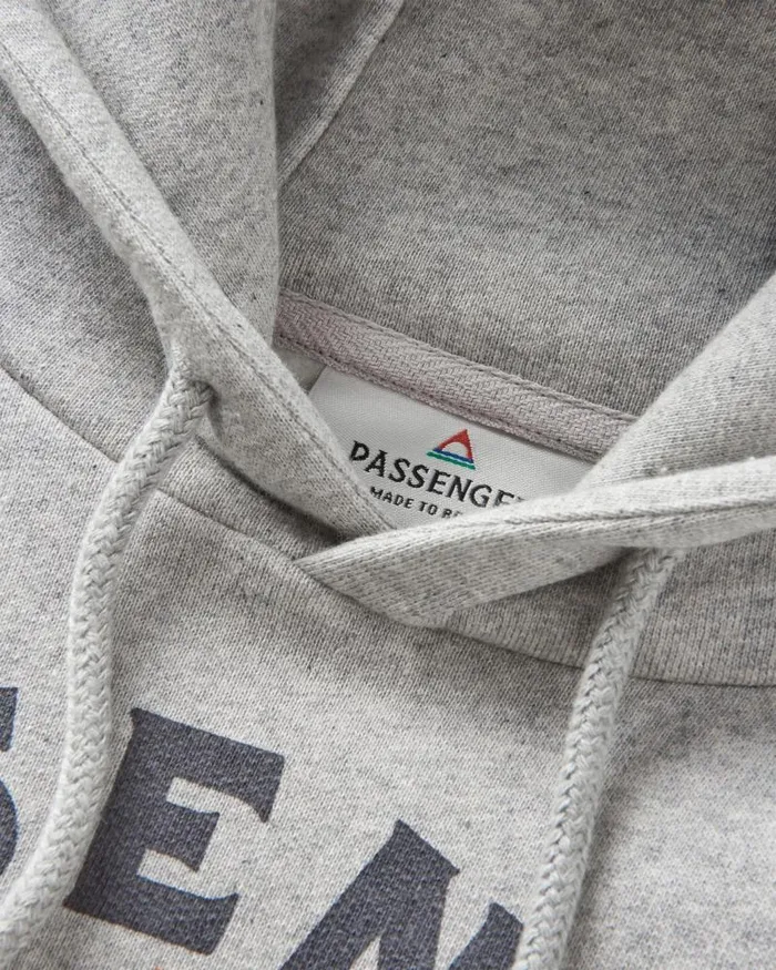 Passenger Tops Wander Recycled Cotton Marl Hoodie Grey Marl Grey Marl 8211 Women
