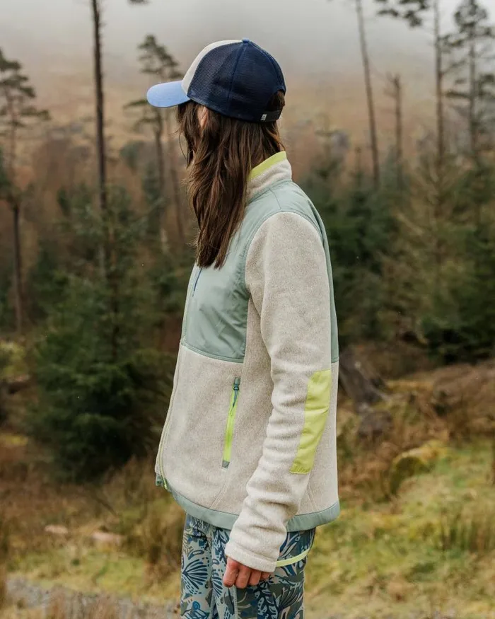 Passenger Tops Wilder Recycled Polartec Fleece Birch Marl Birch Marl 8211 Women