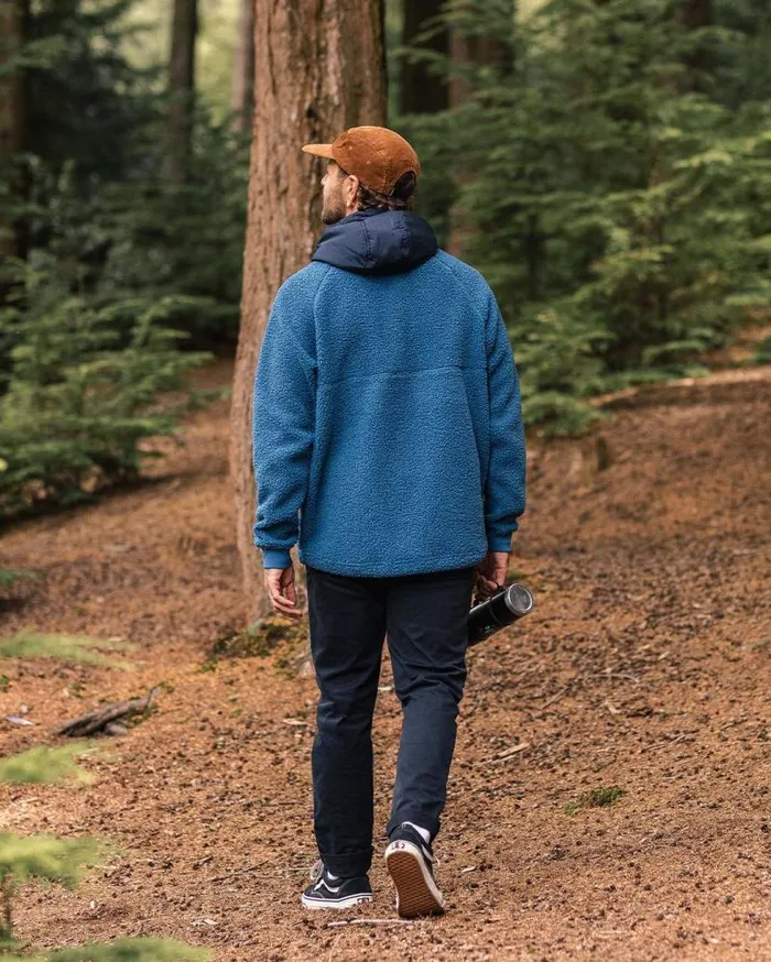 Passenger Tops Woodland Recycled Polarlined Sherpa Fleece Blue Steel Blue Steel 8211 Men