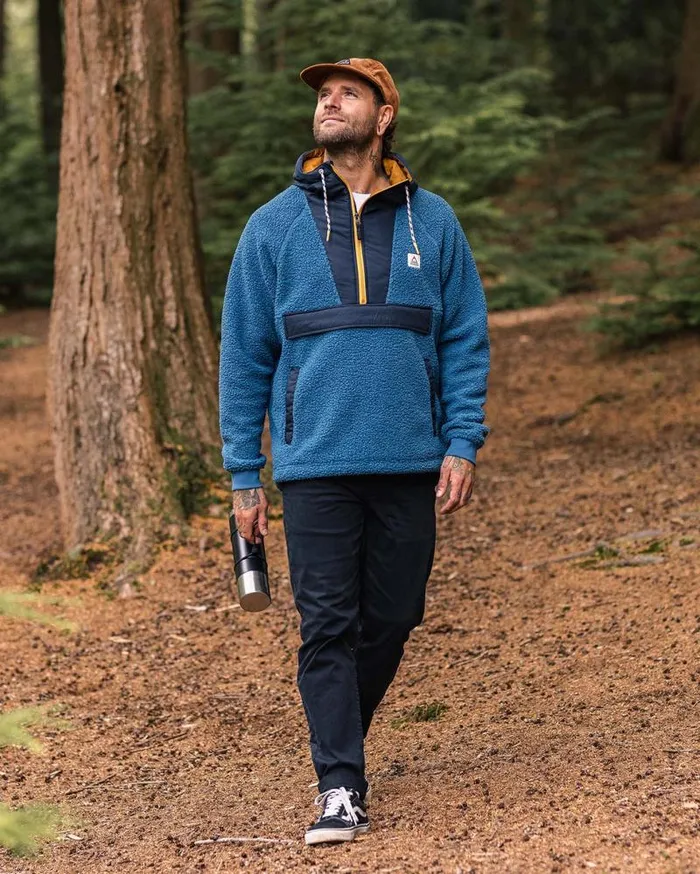 Passenger Tops Woodland Recycled Polarlined Sherpa Fleece Blue Steel Blue Steel 8211 Men