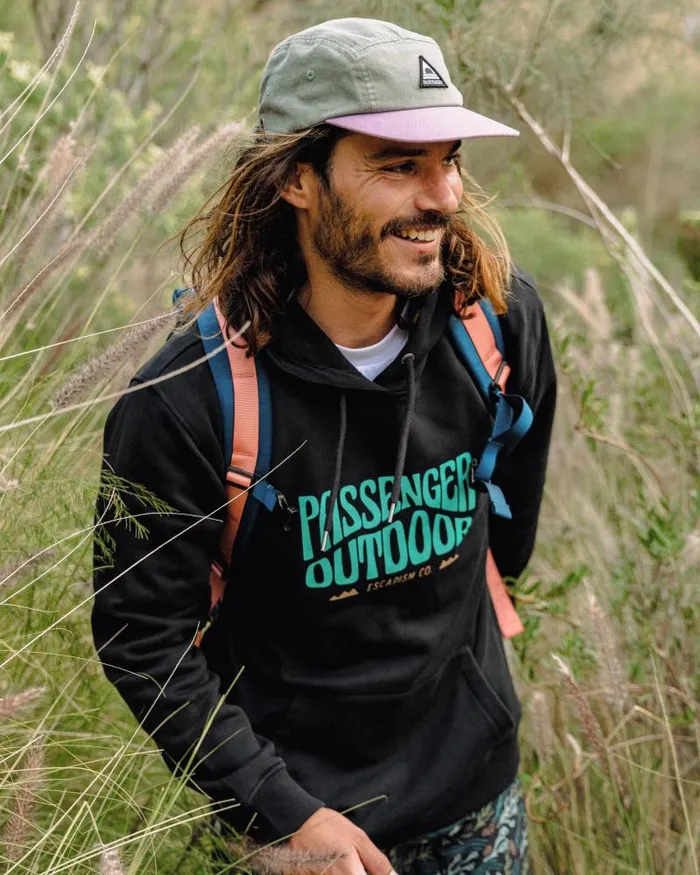 Passenger Tops Yuca Organic Cotton Hoodie Black Black 8211 Men