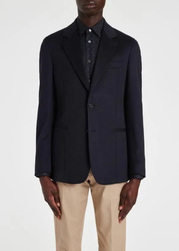 Paul Smith Blazers Cashmere TwoButton Blazer Navy 8211 Mens