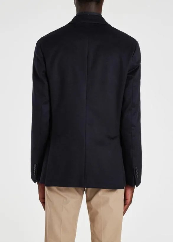 Paul Smith Blazers Cashmere TwoButton Blazer Navy 8211 Mens