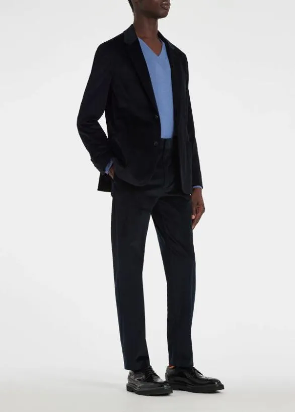 Paul Smith Blazers Corduroy Cotton TwoButton Blazer Navy 8211 Mens
