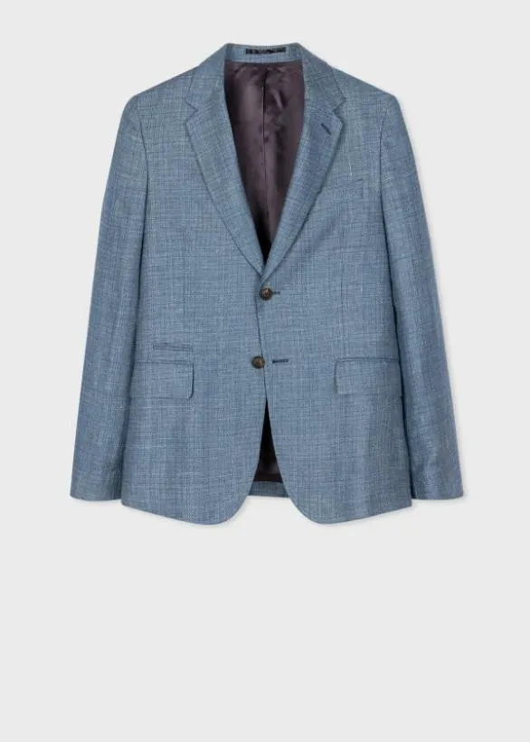 Paul Smith Blazers Light Blue WoolLinen Blazer Light Blue 8211 Mens