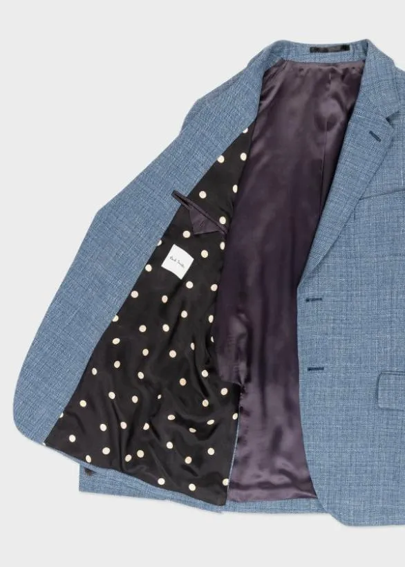 Paul Smith Blazers Light Blue WoolLinen Blazer Light Blue 8211 Mens