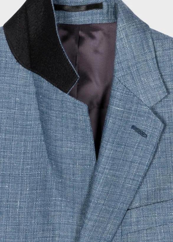 Paul Smith Blazers Light Blue WoolLinen Blazer Light Blue 8211 Mens