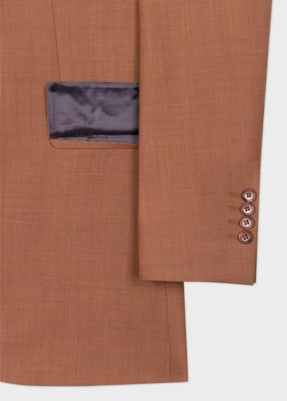 Paul Smith Blazers Overdyed Melange Wool Blazer Orange 8211 Mens