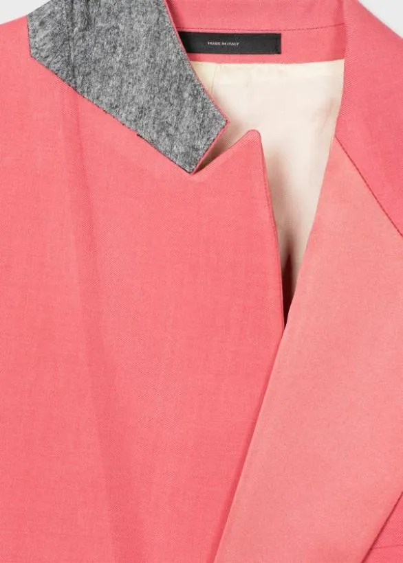 Paul Smith Blazers SatinLapel Evening Jacket Pink 8211 Mens