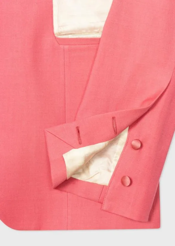 Paul Smith Blazers SatinLapel Evening Jacket Pink 8211 Mens