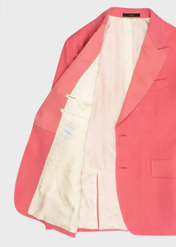 Paul Smith Blazers SatinLapel Evening Jacket Pink 8211 Mens