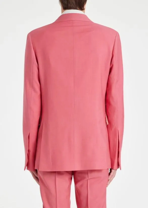 Paul Smith Blazers SatinLapel Evening Jacket Pink 8211 Mens