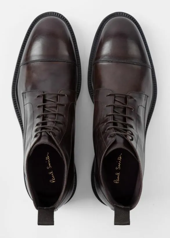 Paul Smith Boots Leather 039Cubitt039 Boots Brown 8211 Mens