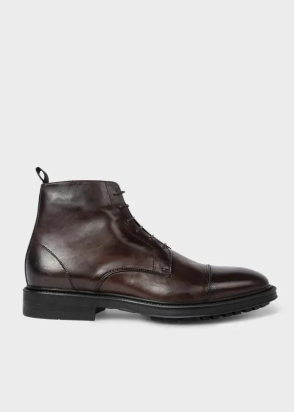 Paul Smith Boots Leather 039Cubitt039 Boots Brown 8211 Mens