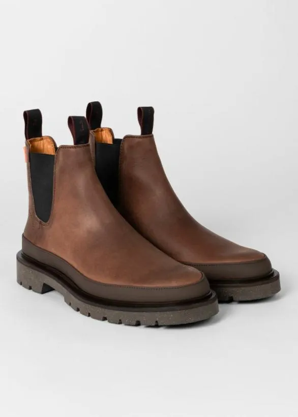 Paul Smith Boots Leather 039Geyser039 Boots Brown 8211 Mens