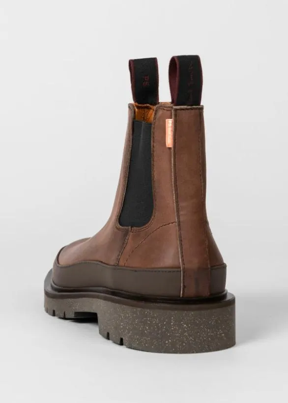 Paul Smith Boots Leather 039Geyser039 Boots Brown 8211 Mens