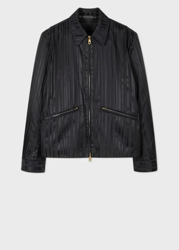 Paul Smith Coats and Jackets 039Shadow Stripe039 Jacket Black 8211 Mens