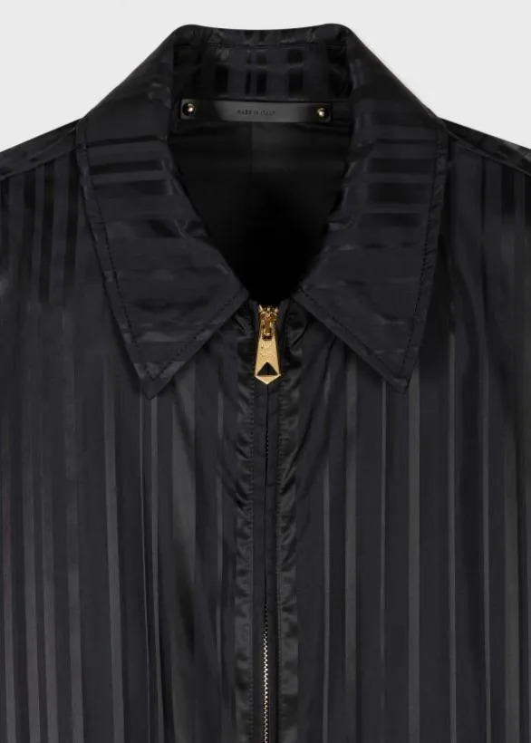 Paul Smith Coats and Jackets 039Shadow Stripe039 Jacket Black 8211 Mens