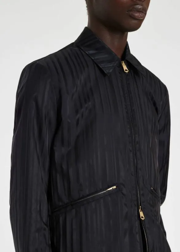 Paul Smith Coats and Jackets 039Shadow Stripe039 Jacket Black 8211 Mens