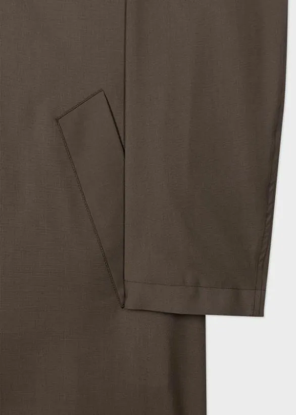 Paul Smith Coats and Jackets 039Storm System039 Wool Mac With Detachable Gilet Dark Grey 8211 Mens