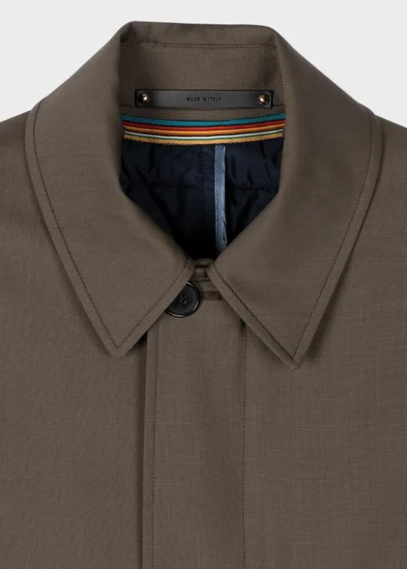 Paul Smith Coats and Jackets 039Storm System039 Wool Mac With Detachable Gilet Dark Grey 8211 Mens