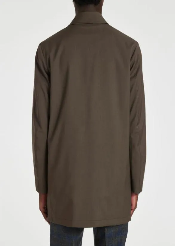 Paul Smith Coats and Jackets 039Storm System039 Wool Mac With Detachable Gilet Dark Grey 8211 Mens
