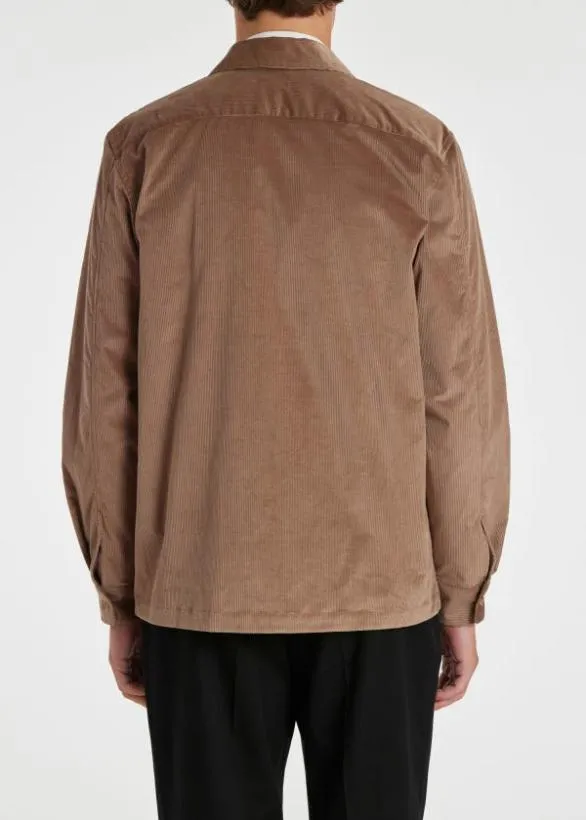 Paul Smith Coats and Jackets Corduroy Shirt Jacket Brown 8211 Mens