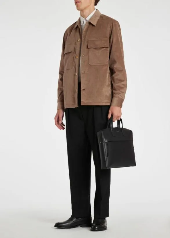 Paul Smith Coats and Jackets Corduroy Shirt Jacket Brown 8211 Mens