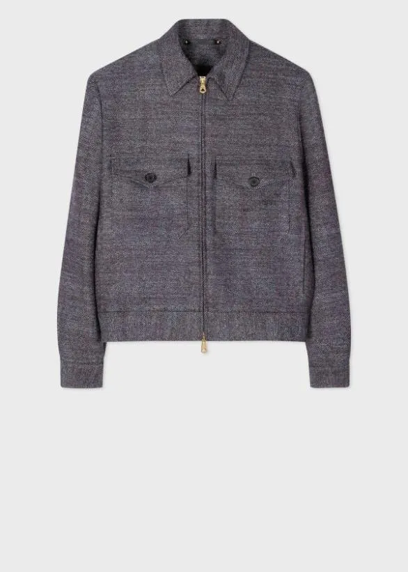 Paul Smith Coats and Jackets Malfilu00e9 Wool Zip Front Jacket Grey 8211 Mens Paul Smith Coats and Jackets Malfilu00e9 Wool Zip Front Jacket Grey 8211 Mens