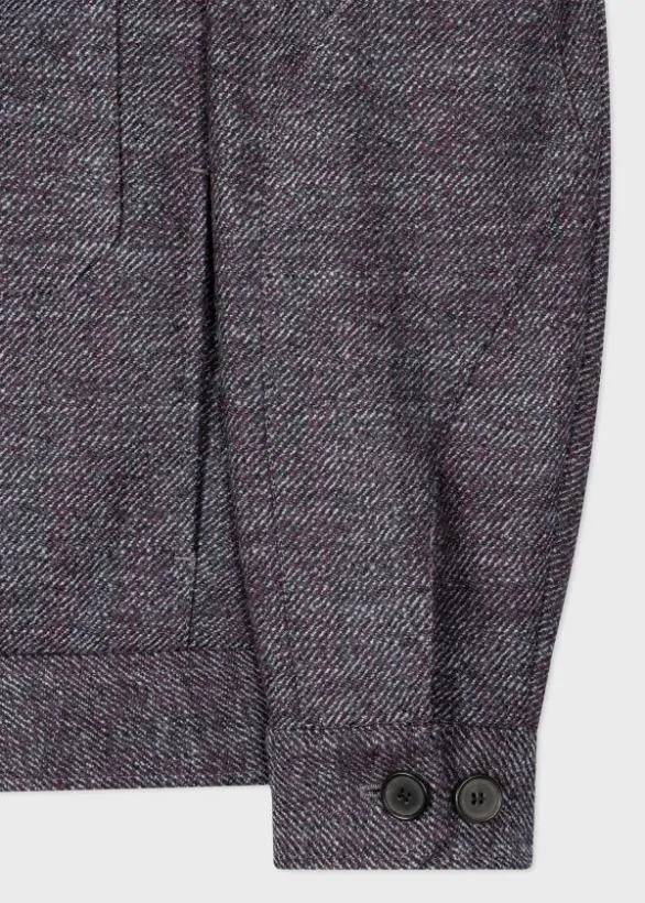 Paul Smith Coats and Jackets Malfilu00e9 Wool Zip Front Jacket Grey 8211 Mens