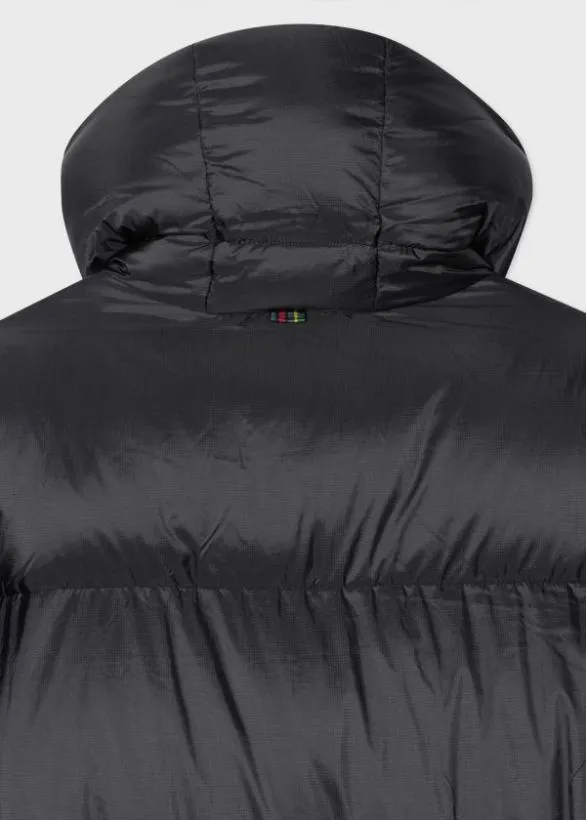 Paul Smith Coats and Jackets Recycled Nylon Wadded Parka Dark Navy 8211 Mens