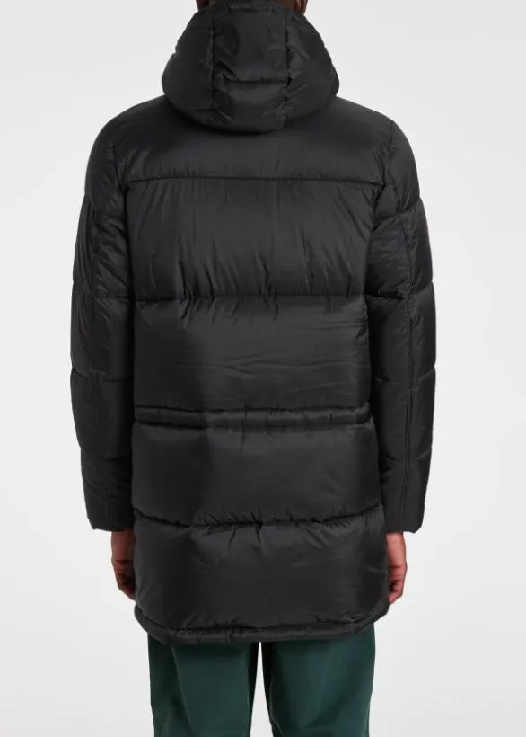 Paul Smith Coats and Jackets Recycled Nylon Wadded Parka Dark Navy 8211 Mens