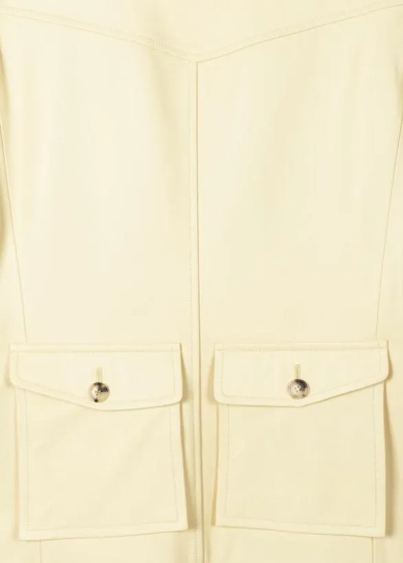 Paul Smith Coats and Jackets Yellow Nappa Leather Jacket Yellow 8211 Mens