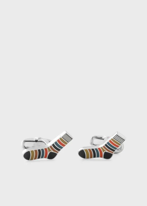 Paul Smith Cufflinks 039Artist Stripe039 Sock Cufflinks Multicolour 8211 Mens Paul Smith Cufflinks 039Artist Stripe039 Sock Cufflinks Multicolour 8211 Mens