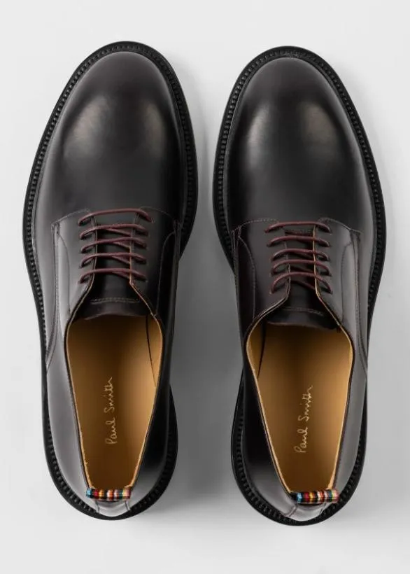 Paul Smith Derby Shoes Leather 039Silva039 Derby Shoes Bordeaux 8211 Mens
