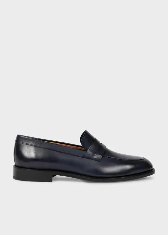 Paul Smith Formal Leather 039Montego039 Loafers Navy 8211 Mens